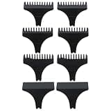 HOTIOGA 8 Packs Hair Clipper Limit Comb Guide 1MM 2MM 3MM Guides Set with Protection Guard Cover for Vintage T9 Height 31mm 32mm T Shape Blade Electric Trimmer Cordless Shaver Out Edger Detailer