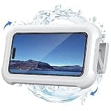 Lamicall Shower Phone Holder Waterproof - 480° Rotatable Retractable Adjustable Shower iPhone Case Holder, Bathroom Wall Phone Mount Stand Water Proof Anti Fog, iPhone Accessories for 4-7" Cellphones