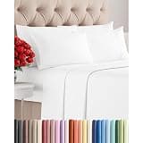2026 New Queen Sheet Set 6 Piece - Cooling Bed Sheets Queen Size, Ultra Soft & Breathable Hotel Luxury Bedding with 8-16 Inch Deep Pockets, Wrinkle Free Flat Sheet, Fitted Sheet & Pillowcases, White