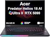 MichaelElectronics2 Customized Laptop, Created Using Acer Predator Helios 18 AI AI Gaming Laptop 18" (Intel Ultra 9-275HX, GeForce RTX 5090 24GB, 64GB/128GB RAM, 2TB/4TB PCIe SSD, Win 11 Pro)