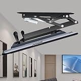 SDdPulse Ceiling TV Mount Bracket - Motorized TV Mount, Hidden Drop Down TV Lift, 0-85° Flip Down, Fits 32-70 Inch TVs Motorized TV Stand