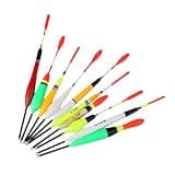 Kalttoy Fishing Floats, 10Pcs Peg Floats Fishing Fish Float Wood Fishing Bobbers Fishing Float Long Cast Fishing Catfishes Float Slip Rod Float