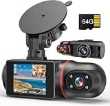 Dual Dash Cam Front and Inside with 64GB Card