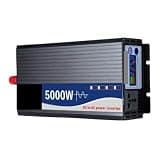 EHSOLZXBE Pure Sine Wave Inverter 12v 220v 3000W 4000W 5000W Power 12V 24V 48V 60V 72V to AC 110V 220V Converter Solar Car Inverters(Peak Power 5000W,48V,220V(50Hz))