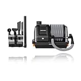 Giraffe Tools Grandstorm Wet Dry Vacuum Cleaner with 6 Nozzles, 30 FT Retractable Hose Wall Mounted Vacuum Cleaner for Car Detailing, Grey(No Remote Control Funtion)