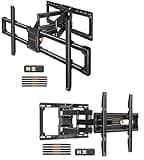 Perlegear Height Adjustable Full Motion TV Wall Mount for 26-74 inch TVs up to 99 lbs PGMF21 & Extra Large Full Motion TV Wall Mount for 55–120 Inch TVs up to 220 lbs, Max VESA 900 ×600mm PGTVM69B