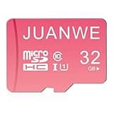 JUANWE 32GB Micro SD Card microSDXC Memory Card, Memory Card, SDHC High-Speed U1 SD Card, 32GB TF Cards for Phone, Dash Cam, Security Camera (Pink)