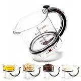 4-in-1 Adjustable Measuring Cup - Multi-Functional Measuring Cup, with Adjustable Base & Scraper-Style Seal Base, Space-Saving Easy to Clean for Cooking and Baking & Ingredients