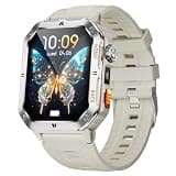 MT62 Smart Watch with Bluetooth Calling, Heart Rate, Step Counter, Blood Oxygen, Sleep Monitor, 3ATM Waterproof, Large Battery