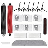 Carpet Cleaning 22 PCS Accessories Kit Compatible for Roborock S8 Pro Ultra Robot Vacuum Cleaner Replacement Parts Dual Main Brush Side Brush