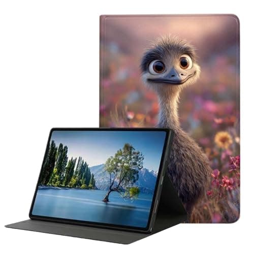 DHEEBFWE Case for iPad Pro 11 Inch (2022/2021/2020/,4th/3rd/2nd/Generation),Slim Lightweight PU Leather Cover with Auto Wake/Sleep.Cute Ostrich