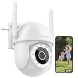 litokam 2.5K Security Camera Outdoor, 2.4G Wi-Fi Camera for Home Security Outdoor with Smart Motion Detection, 360° PTZ Surveillance IP Home Cam Outside with Color Night Vision, Siren & 2-Way Talk