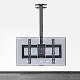 TV Stand TV Mount for 32”-90”LED, Ultra Slim TV Ceiling Mount Bracket, Telescopic Height Adjustment