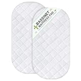 Bassinet Mattress Protector Fits 18" x 28" Munchkin Brica, 4moms Mamaroo and Pamo Babe 4 in 1 Portable Crib(not playard), Waterproof, Washer & Dryer