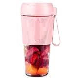 Portable Juicer Cup, Personal Blender, Pink, USB Rechargeable, Travel-Friendly Smoothie Maker