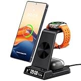 Wireless Charger for Samsung S26 Ultra/S26+, Wireless Charging Station for Galaxy S25 Ultra/S25+/S25/Z Flip7/Z Fold/S24/S23/S22, for Galaxy Watch 8/8 Classic/7/Ultra/6/5, Galaxy Buds4 Pro (Black)