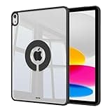 Aoub Clear Case for iPad A16 11th Generation 11 inch 2025, iPad 10th Gen 10.9 inch 2022, Magnetic Transparent Hard PC Back, Black