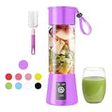 Cordless Portable Personal Size Blender - 2026 Upgraded New Blender for Shakes and Smoothies with 13 Oz BAP Free Juice Cup, USB Rechargeable Freshly Squeezed for Picnic/Sports