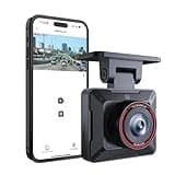 AKEEYO P1 Mini Dash Cam – Super Compact Front Dash Camera for Cars, 1080P Full HD, Easy App Control, Clear Night Vision, Loop Recording & 24H Parking Mode, G-Sensor, No Card Included