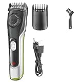 Mens Hair Clippers, Cordless 1-10mm Adjustable Beard Trimmer Stubble Clipper for Men Electric Haircut Machine Rechargeable
