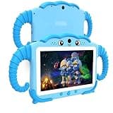 Kids Tablet 7 inch for Kids 3-7 32GB Toddler Tablets with Youtube Case WiFi Dual Camera, Android Learning Software Installed Parental Control Childrens Toddlers Tablet for Boys Girls Ages 3-12, Blue