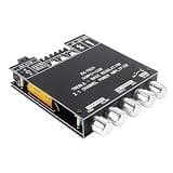 ZK-TB21 Bluetooth Amplifier Board, 2.1 Channel 50W×2 + 100W Subwoofer Class D Audio Amp Module with Dual TPA3116D2 HiFi Chips, Treble & Bass Control, AUX Input, DC 12-24V for DIY Speakers