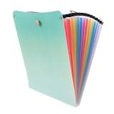 Abaodam Accordion File Folder Plastic Organizer with 13 Expandable Pockets and Carrying Handle, Multi-Layer Vertical Document Holder for Office and Home Use, Quick Access and Easy Subject