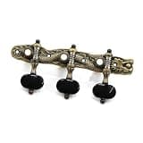 Classical Guitar Metal Tuners (3 Left 3 Right 10mm Diameter) Guitar Tool Kit