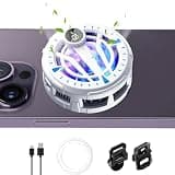 Cell Phone Cooling Fan – lightweight Rechargeable Smartphone Attachment Cooler, sleek, Clip Live Streaming, Video Broadcasting Playing Games Music | Multipurpose Outdoor Indoor Utility