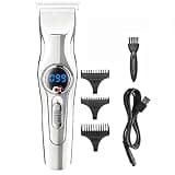 EOYLMIRL Mens Hair Clippers Powerful Trimmer Mustache 2 Speed Professional Clipper Men Cutting Machine Finishing Haircut Led Displa
