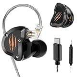 in Ear Monitors Headphones, USB-C HiFi Wired Earbuds with Noise Isolating,Type-C w/Mic Earphone for iPhone 17 16 15 Android/Samsung Phone, Laptop, IEM Headset for Gaming, Singer