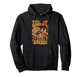 Hummingbird Tiny Wings Big Energy Groovy Bird Lover Garden Pullover Hoodie