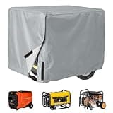 REVXON Generator Cover for Champion 3100-Watt Dual Fuel 3100W-2500W, 420D Water-Resistant Portable Generator Cover with Air Vents & Side Opening Outdoor Generator Rain Cover,Grey