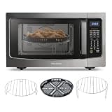 TOSHIBA 4-in-1 Countertop Microwave Oven with Air Fryer, 1.5 Cu.Ft, 1000W