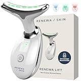 RenewaSkin Face & Neck Sculpting Tool Handheld Beauty Device with Gentle Light & Soothing Vibration At-Home Skincare Tool for a Smoother, Refreshed, and Radiant-Looking Complexion