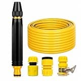 High Pressure Garden Hose Nozzle, Metal Spray Gun for Car Wash & Lawn