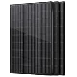 wnzoyon 600W N-Type 18BB Monocrystalline 3Pack 200W Solar Panel, 25.6% High Efficiency PV Module, IP65 Waterproof for 12V/24V Off-Grid System – Rooftop, RV, Farm, Trailer, Marine, Home(200w*3pc )