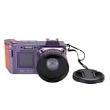 Pomya 4K Digital Camera for Travel, 70MP High Resolution Camera with 50X Zoom, Auto Focus, Built in Flash, Dual Screen and WiFi for Photo Sharing, Compact for Photography (Violet)