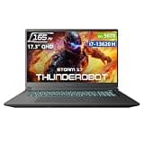 Thunderobot Storm 17 5070 Gaming Laptop, 17.3" QHD 165Hz 2K Display, Core i7-13620H, GeForce RTX 5070, 32GB DDR5 RAM, 1TB SSD, RGB Backlit Keyboard, HDMI, Wi-Fi 6, Win11 Home