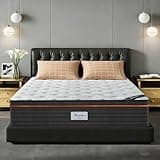 Twin Mattress, 10 Inch Twin Size Mattress Luxury Hybrid 7-Zones Pocket Springs & Cooling Gel Memory Foam for Dual Additional Support and Motion Isolation, Medium Firm, 365-Night Trial, Fiberglass-Free