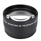 Mrisata 58MM 2X Magnification Universal Telephoto Lens for Cameras Suitable All Brands 62mm Front Thread