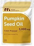 Micro Ingredients Pumpkin Seed Oil with Saw Palmetto, 150 Softgels | Cold Pressed, Pure Virgin Oil, Essential Fatty Acids, & Phytosterols | Natural Herbal Supplement | Non-GMO