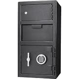 Large Locker Depository Safe Box with Digital Keypad for Home Money Safes with Code Lockbox Gun Safe Cash Box,A-1