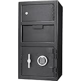 Large Locker Depository Safe Box with Digital Keypad for Home Money Safes with Code Lockbox Gun Safe Cash Box,A-1