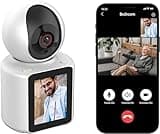 LASTCOW Two Way Pet Camera with 2.8 inch HD Screen, 1080P Video Calling Camera for Indoor Home Security, Indoor Home Nanny/Dog/Baby Security Device with Phone App