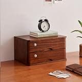 Jiiporegj Wooden Desktop Storage Box with Drawers - Sturdy File Cabinet Lockable Monitor Riser Chest of for Home/Office,a-4 Drawer(c,3 Drawer) C 3 Drawer(D,1 Drawer)
