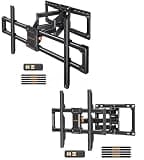 Perlegear Full Motion TV Wall Mount, Heavy Duty TV Mount for 42-86 inch TVs up to 132 lbs PGLF12 & Extra Large Full Motion TV Wall Mount for 55–120 Inch TVs up to 220 lbs