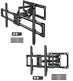 Perlegear Full Motion TV Wall Mount, Heavy Duty TV Mount for 42-86 inch TVs up to 132 lbs PGLF12 & Extra Large Full Motion TV Wall Mount for 55–120 Inch TVs up to 220 lbs