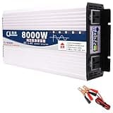 VTCMKAZYT 8000W Power Inverters Pure Sine Wave Inverter Dc 12V/24V/48V/60V to Ac 110V/220V Car Voltage Converter for Home(12Vto110V)