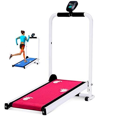 Foldable Treadmill LED Display Jog Machine Aerobic Sport Fitness Equipment Mini Treadmill Home Silent Folding Walker Easy to Move
